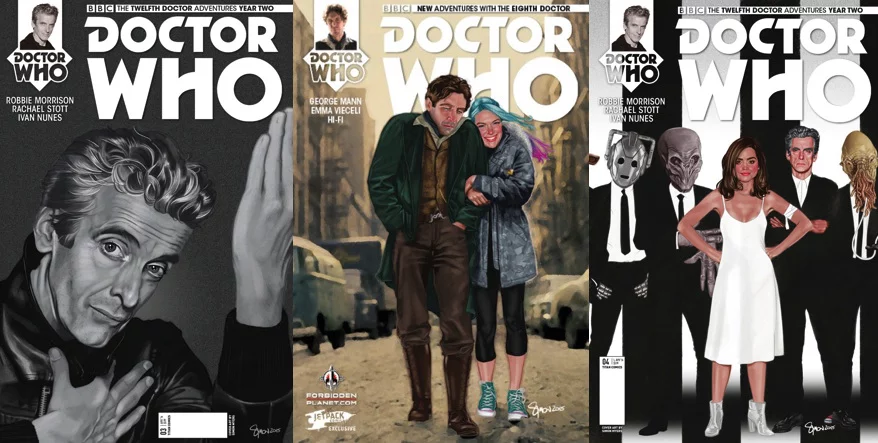 Doctor Who Titan Comic Album Cover variants