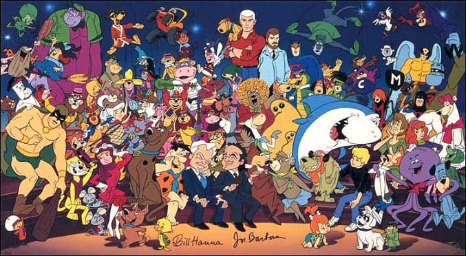 Hanna Barbera cartoons bnner