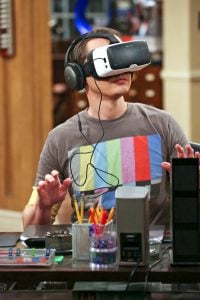 bbt sheldon using VR glasses