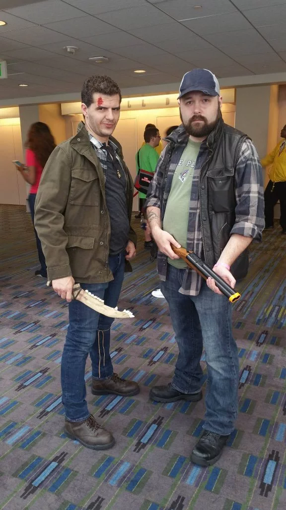 Dean Winchester and Bobby Singer 