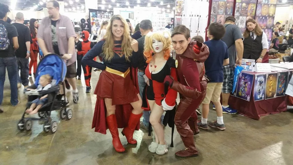 Supergirl, Harley Quinn, and The Flash