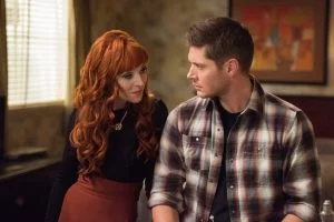 Rowena uses Dean's memory loss to her advantage by sharing her own history with the British Men of Letters and the Loughlin family.
