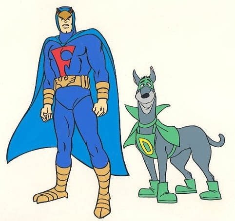 5 figura de acción paquete-Shaggy Blue Falcon Dick Dastardly Scooby-Doo-aprisa 