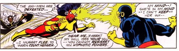 X-Men Storm and Cyclops comic panel