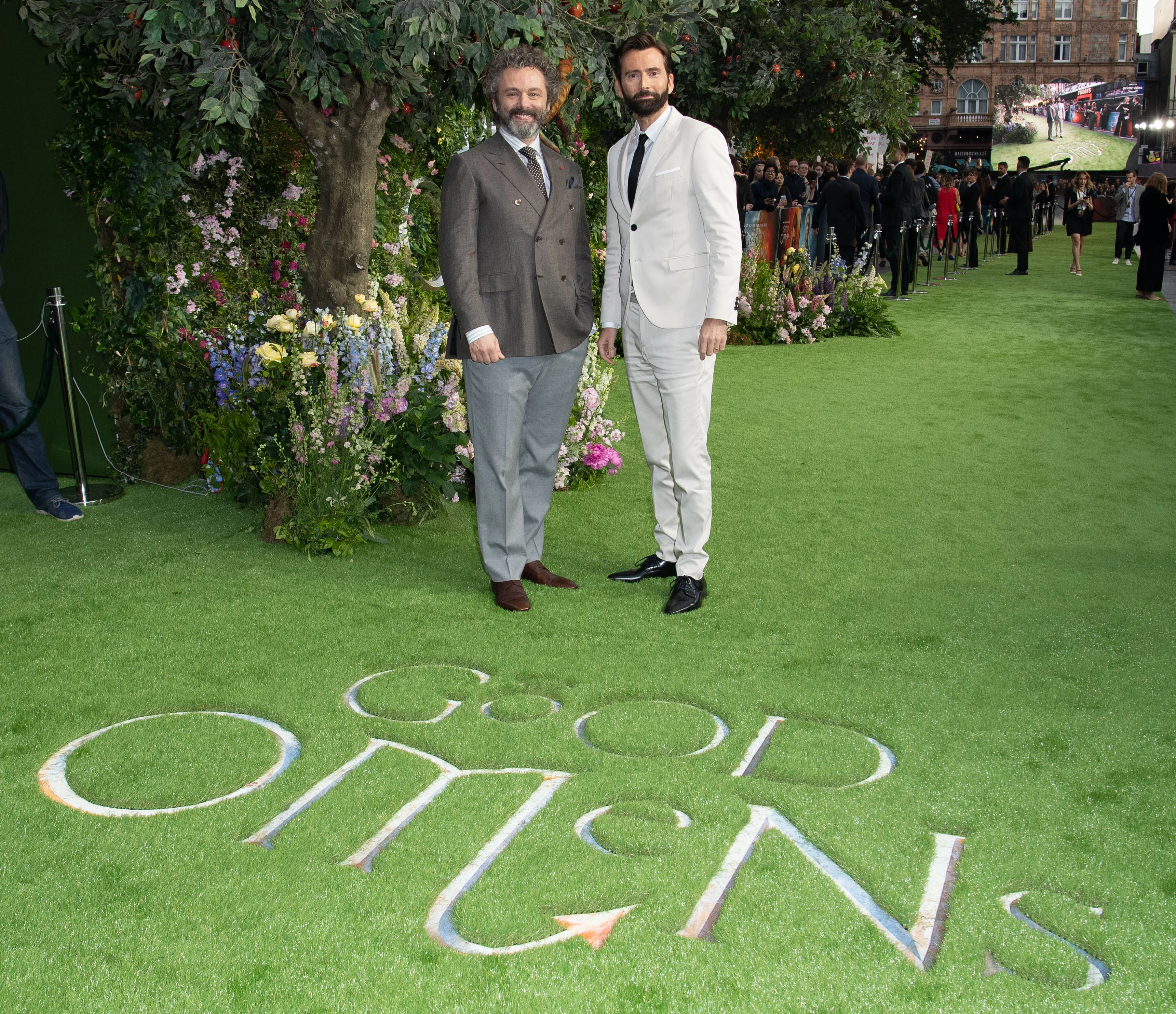 Michael Sheen and David Tennant attend The World Premiere of Good Omens