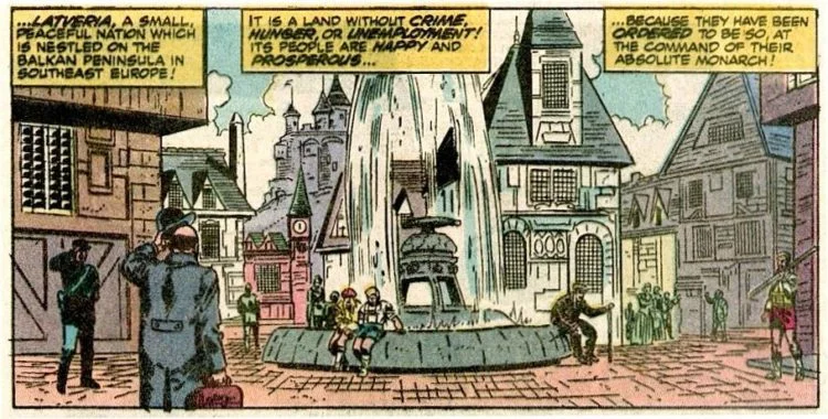 Doomstadt in Dr. Doom comic panel