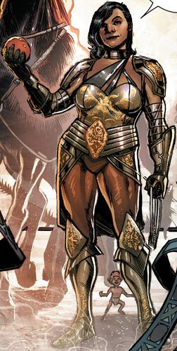 full body image of Sera from Marvel comics